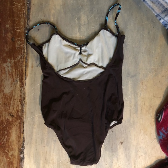 Class In Dancerwear leotard brown and blue Small - Picture 3 of 3